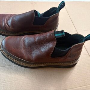 Georgia Giant Romeo. Goodyear welt construction brown Leather Slip-On men 13W